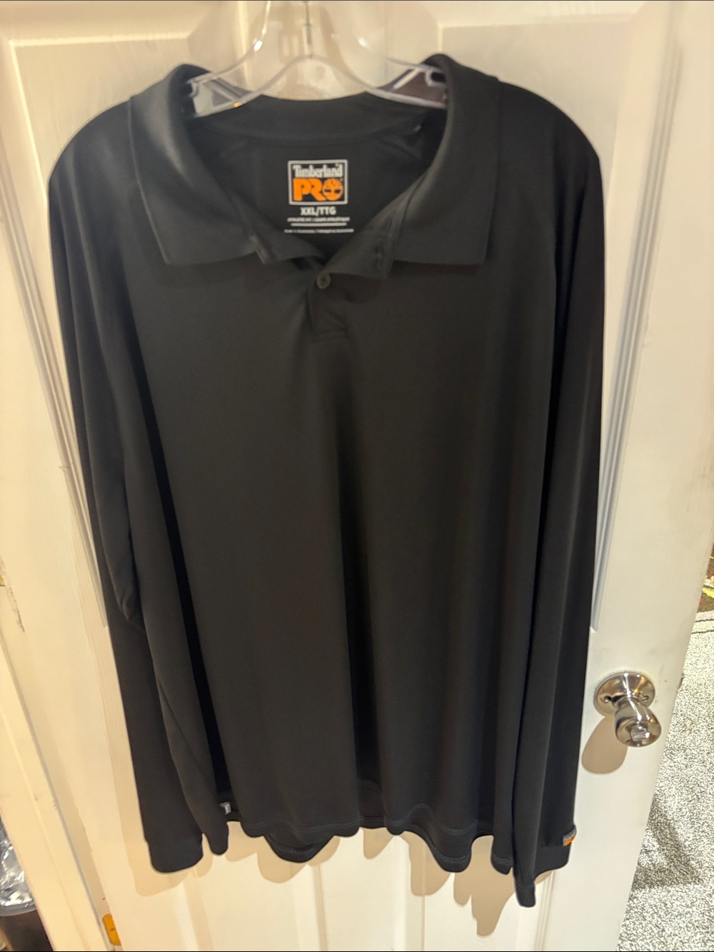 Timberland PRO Men's Black Long Sleeve Polo - Work Performance